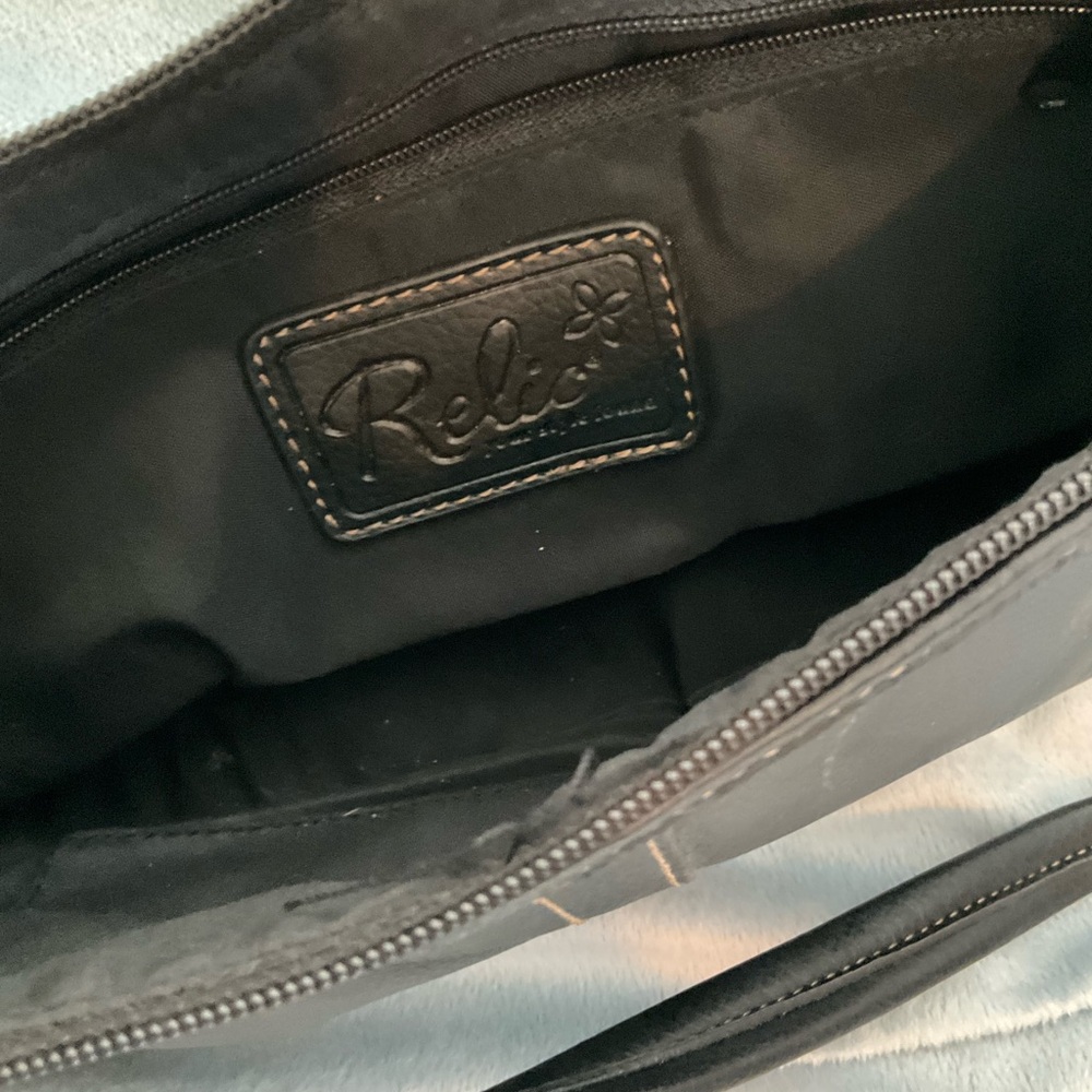 Relic black leather small bag